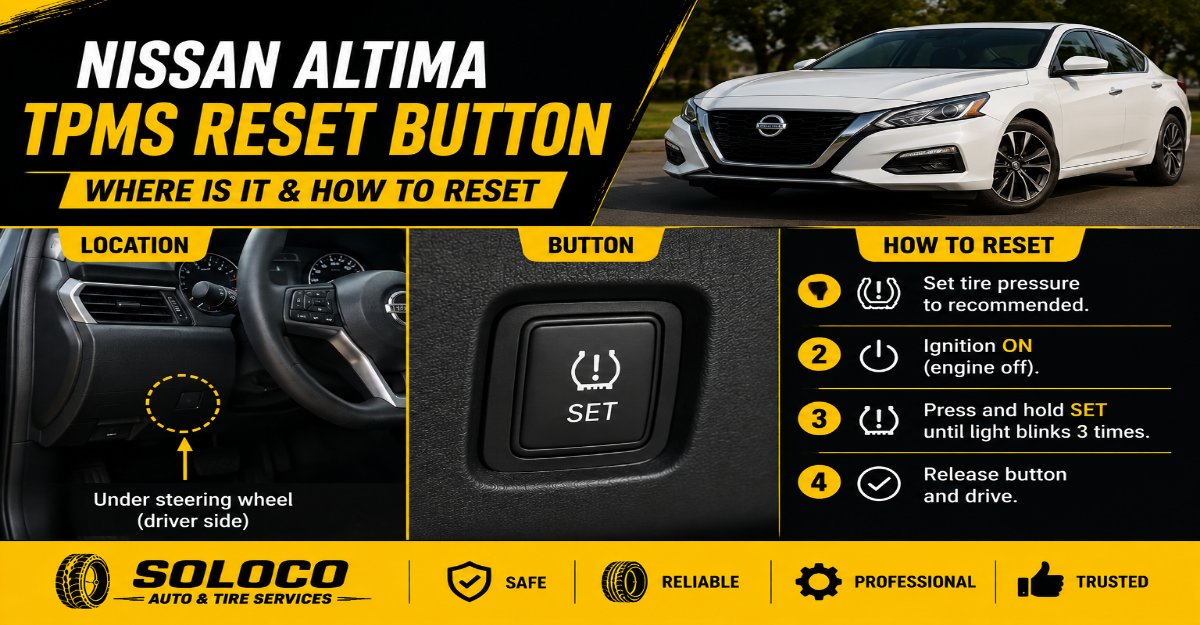 nissan tpms reset button location