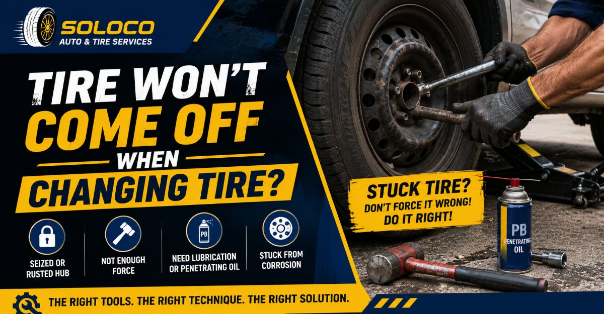 tire won t come off when changing tire