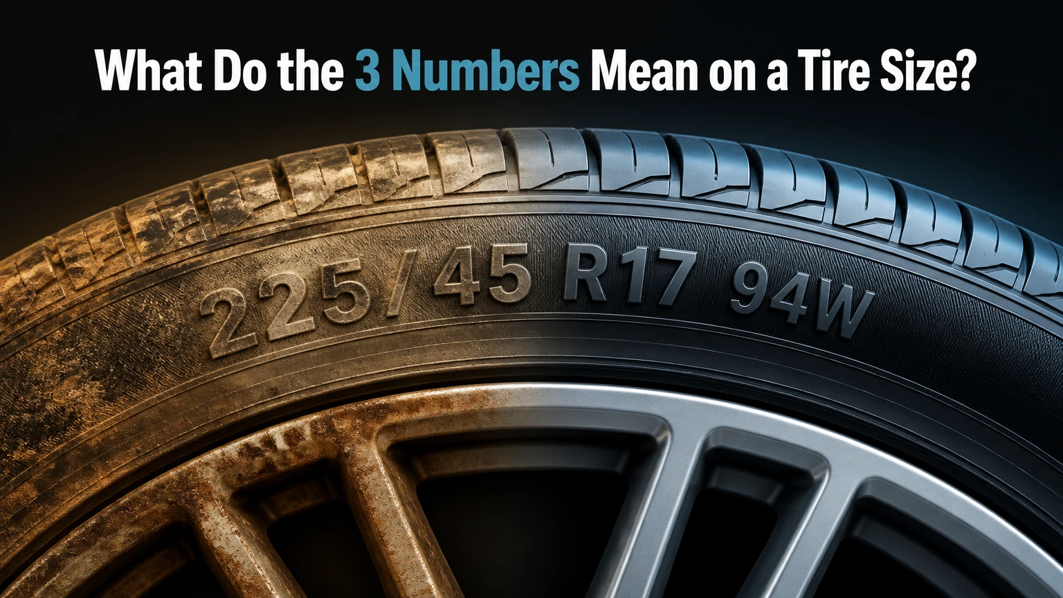 What Do the 3 Numbers Mean on a Tire Size?