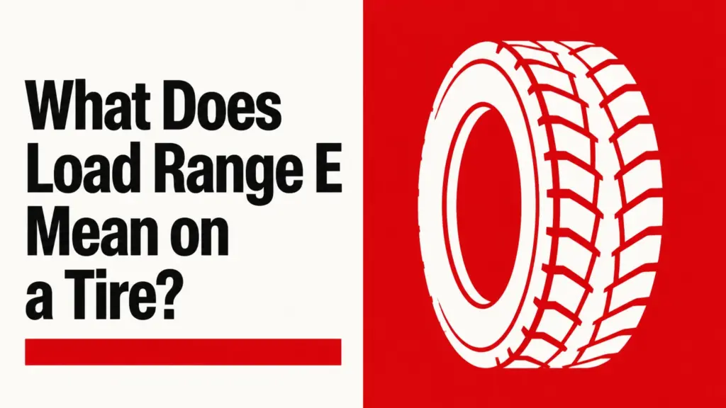 What Does Load Range E Mean on a Tire?