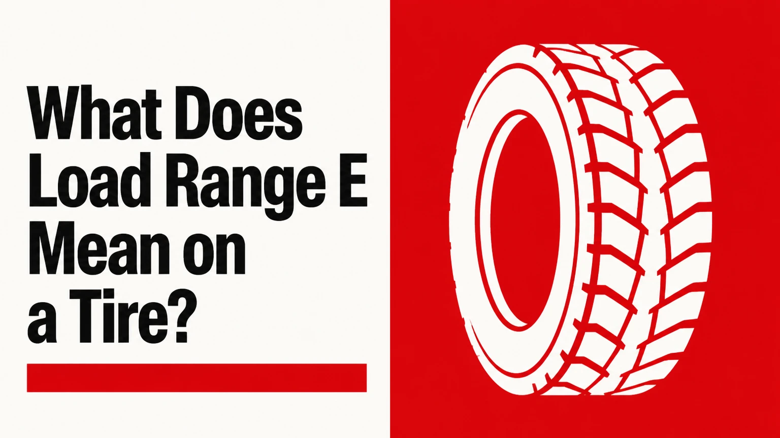 What Does Load Range E Mean on a Tire?