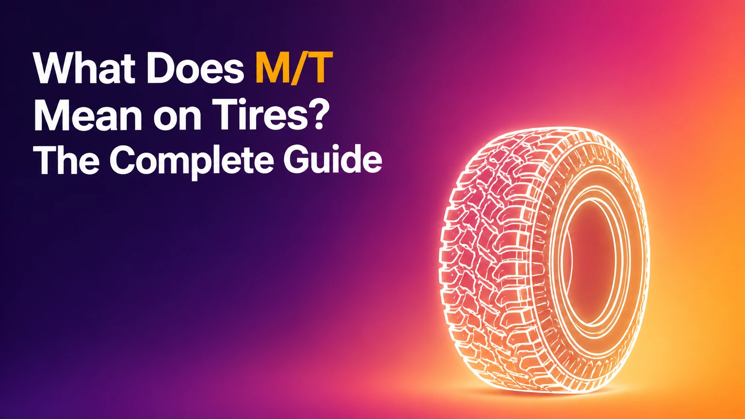 What Does M/T Mean on Tires? The Complete Guide