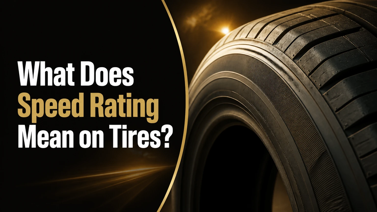 What Does Speed Rating Mean on Tires?