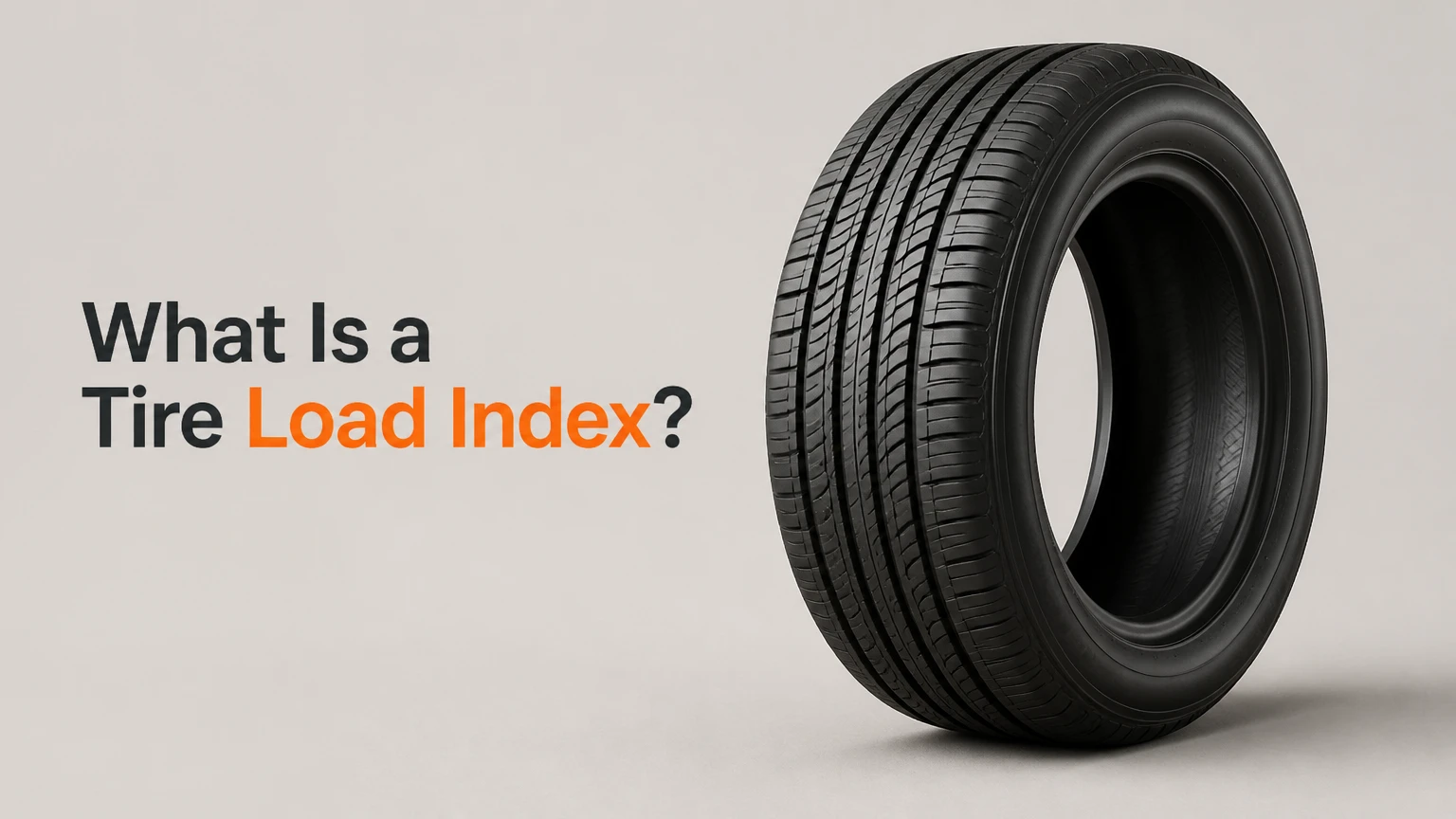 What Is a Tire Load Index?