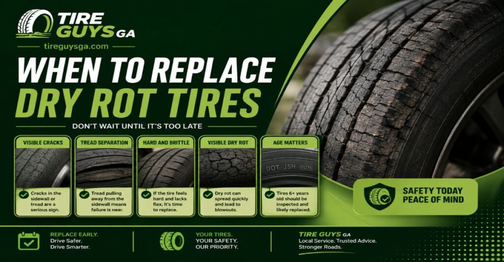 when to replace dry rot tires