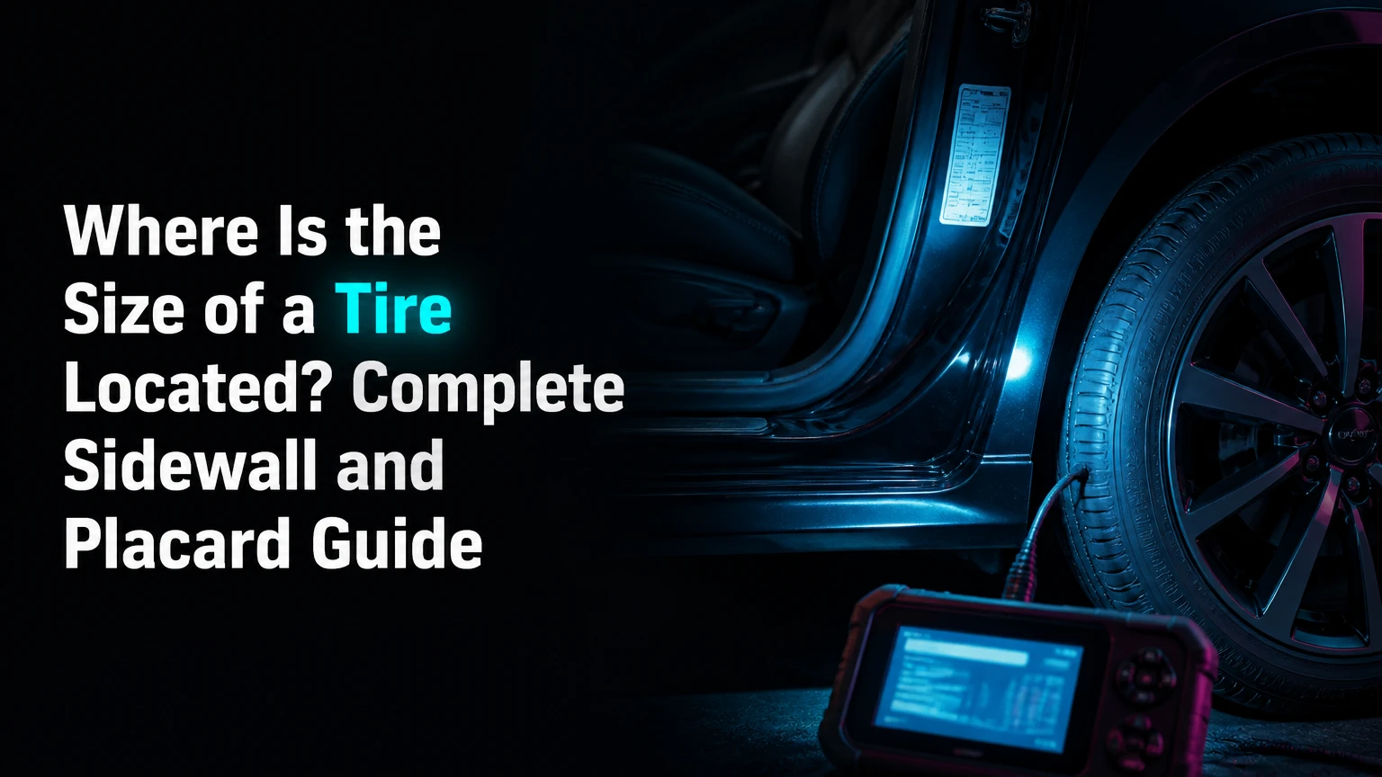 Where Is the Size of a Tire Located? Complete Sidewall and Placard Guide