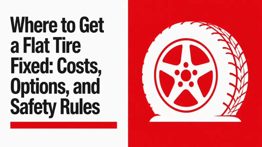 Where to Get a Flat Tire Fixed: Costs, Options, and Safety Rules