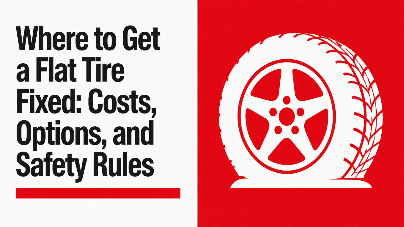 Where to Get a Flat Tire Fixed: Costs, Options, and Safety Rules