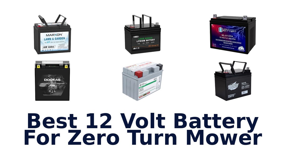 Best 12 Volt Battery For Zero Turn Mower