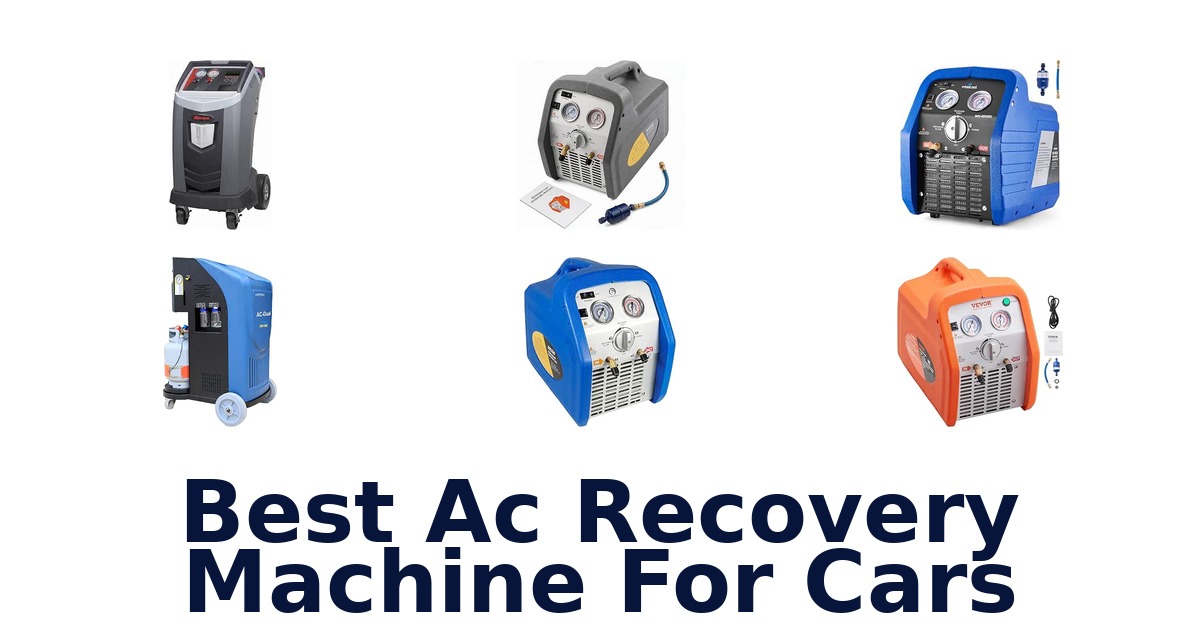Best Ac Recovery Machine For Cars