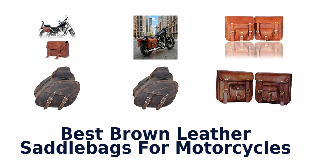 Best Brown Leather Saddlebags For Motorcycles