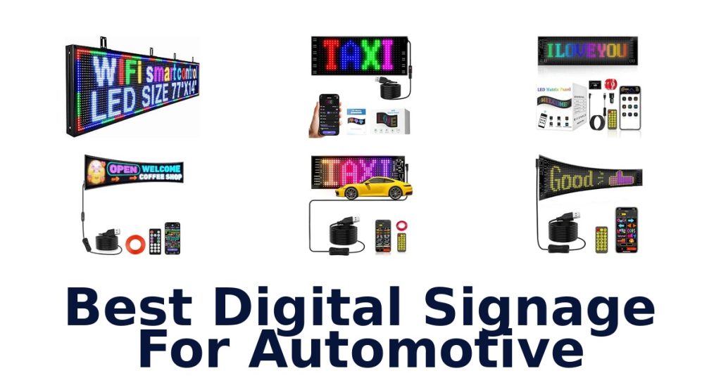 Best Digital Signage For Automotive