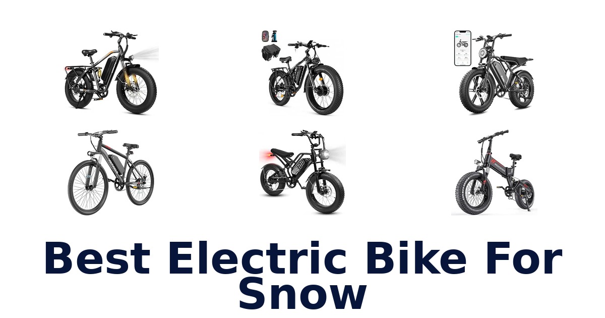 Best Electric Bike For Snow