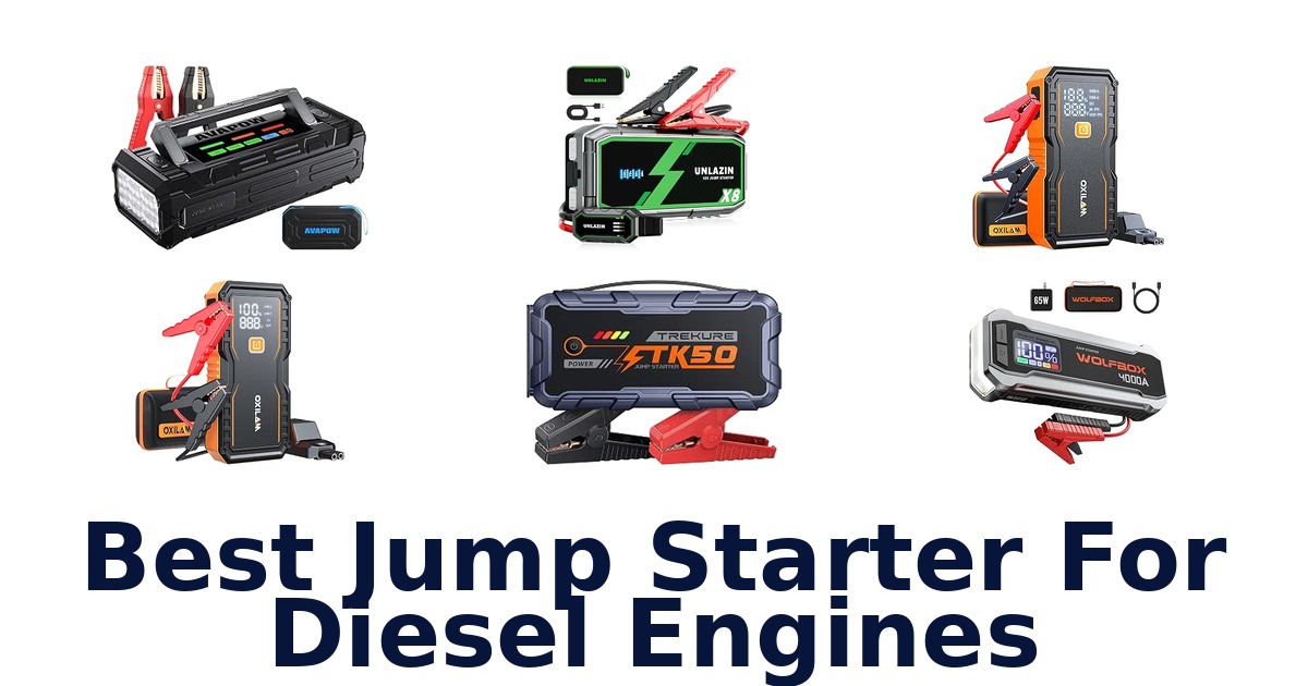 Best Jump Starter For Diesel Engines