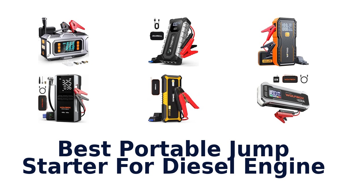 Best Portable Jump Starter For Diesel Engine