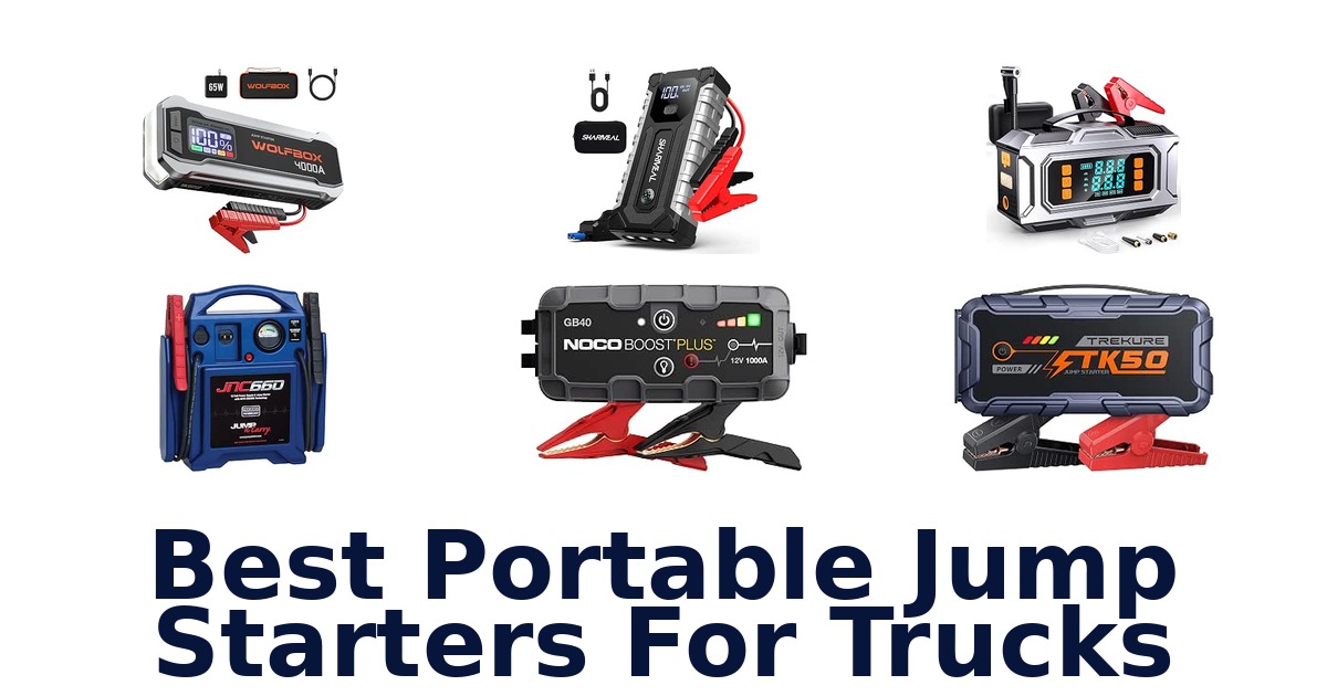 Best Portable Jump Starters For Trucks